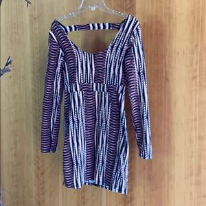 Volcom Island Style Open Back Mini Dress, SZ Small